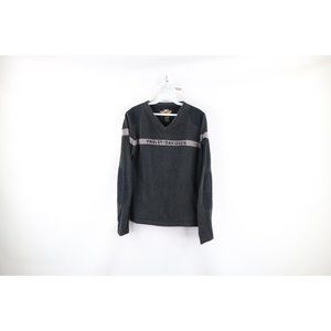 Harley-Davidson Black and Gray Women's Sweater